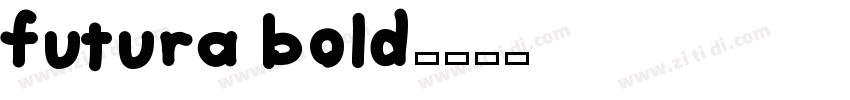 futura bold字体转换